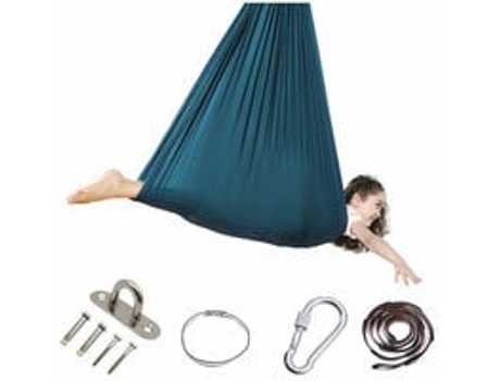 Columpio de terapia sensorial para niños, hamaca para niños de 360 ° para interiores y exteriores, terapia de columpio elástica, silla colgante par...