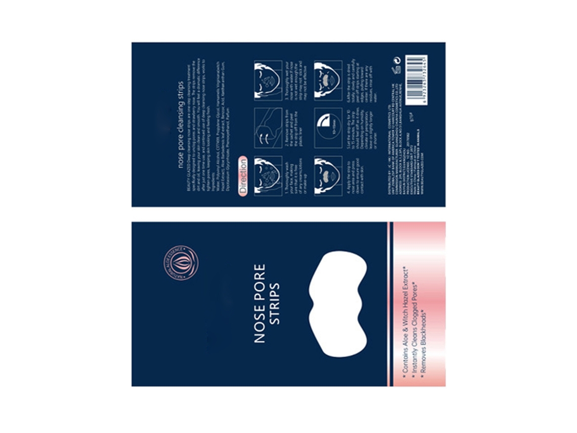 Tiras Beauty Glazed Para Eliminar Puntos Negros Y Poros De La Nariz