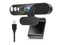 Cámara web USB de 1080p con micrófono para PC, portátil y Mac, Plug and Play, color negro, Yizhood