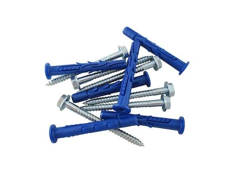 Tornillo hexagonal+taco fachadas 10x80 bolsa 6