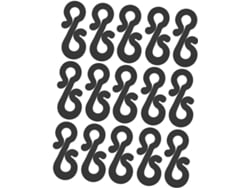 Paquete De 100 Ganchos Plástico En Forma S Para Canalones, Impermeables Y Resists A Las Heladas, Clips