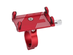 2026-soporte Para Teléfono Bicicleta Aluminio Estable Para Moto Montaña Navegación Rojo