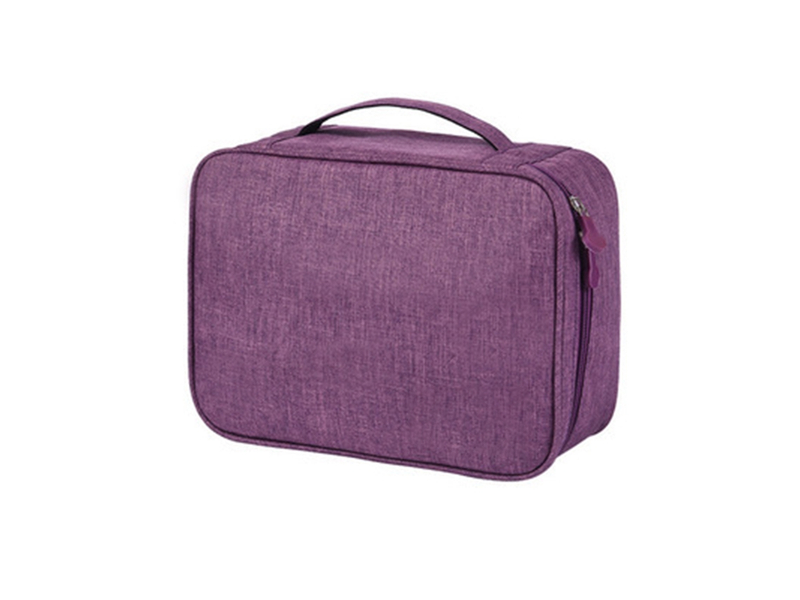 Estuche Organizador De Viaje Para Dispositivos Electrónicos Con Compartimentos Separados, Resistente Al Agua, Para Cables, Cargadores, Baterías Externas Y Auriculares.