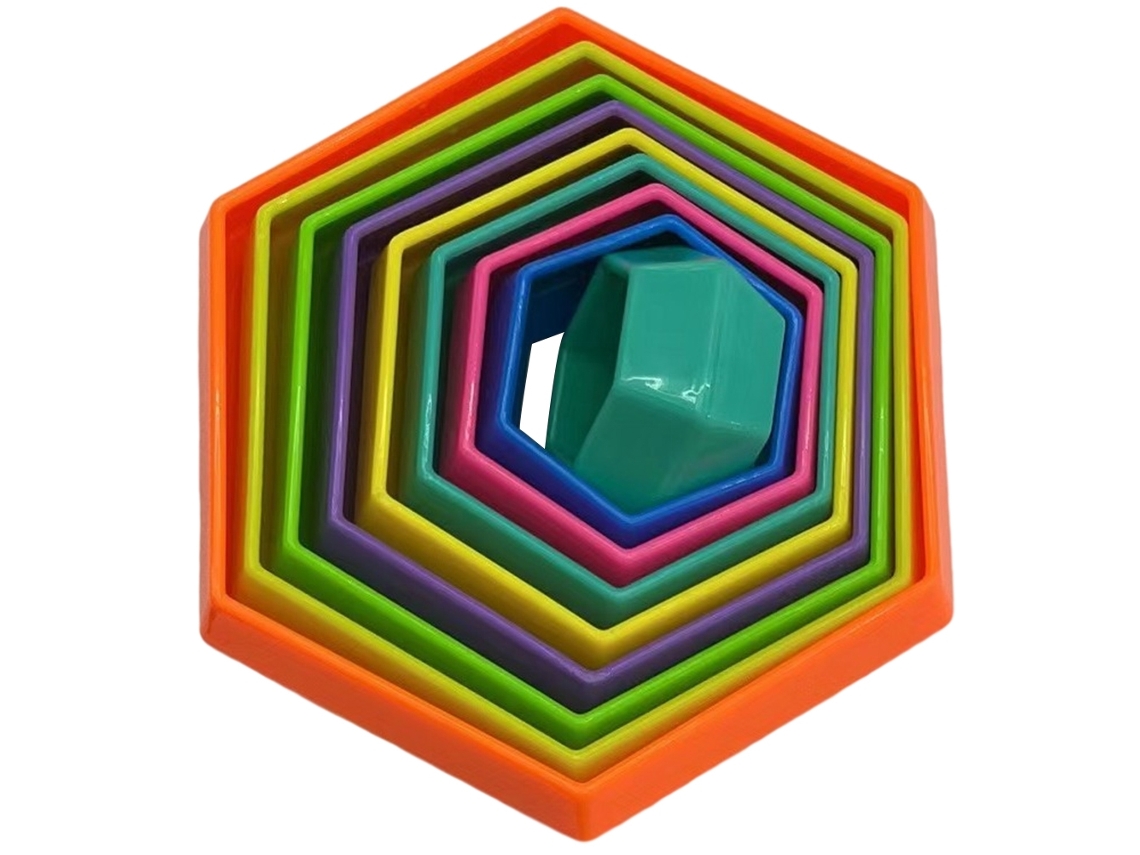 Ats-juguete Sensorial Hexágono 3d Para Aliviar El Estrés, Cambio De Forma Y Educación Temprana Para Niños
