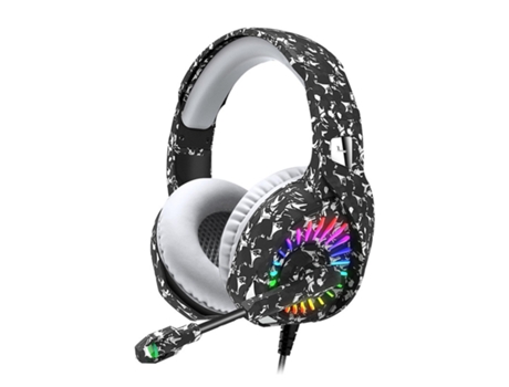 Auriculares Gaming con Micrófono Compatibles con Laptop Ps4 Ps5 Xbox One Pc Rgb Auriculares con Luz Led Micrófono con Cancelación BISBISOUS