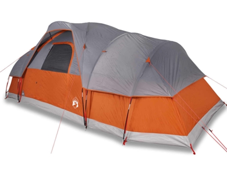 Tienda de campaña familiar iglú 11 personas VIDAXL impermeable naranja