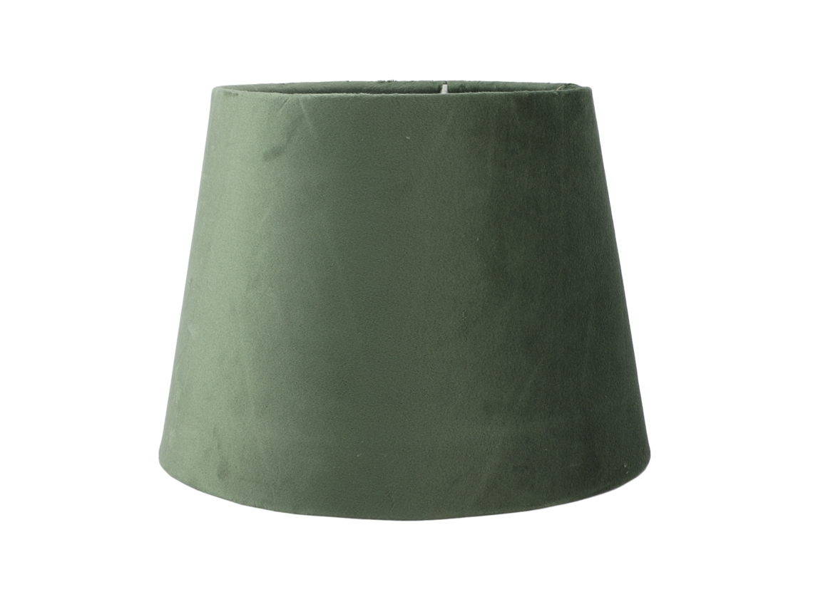 Abajur de tecido pequeno Bj para luminária de mesa ou de chão, soquetes E27 e E14, cor verde militar.
