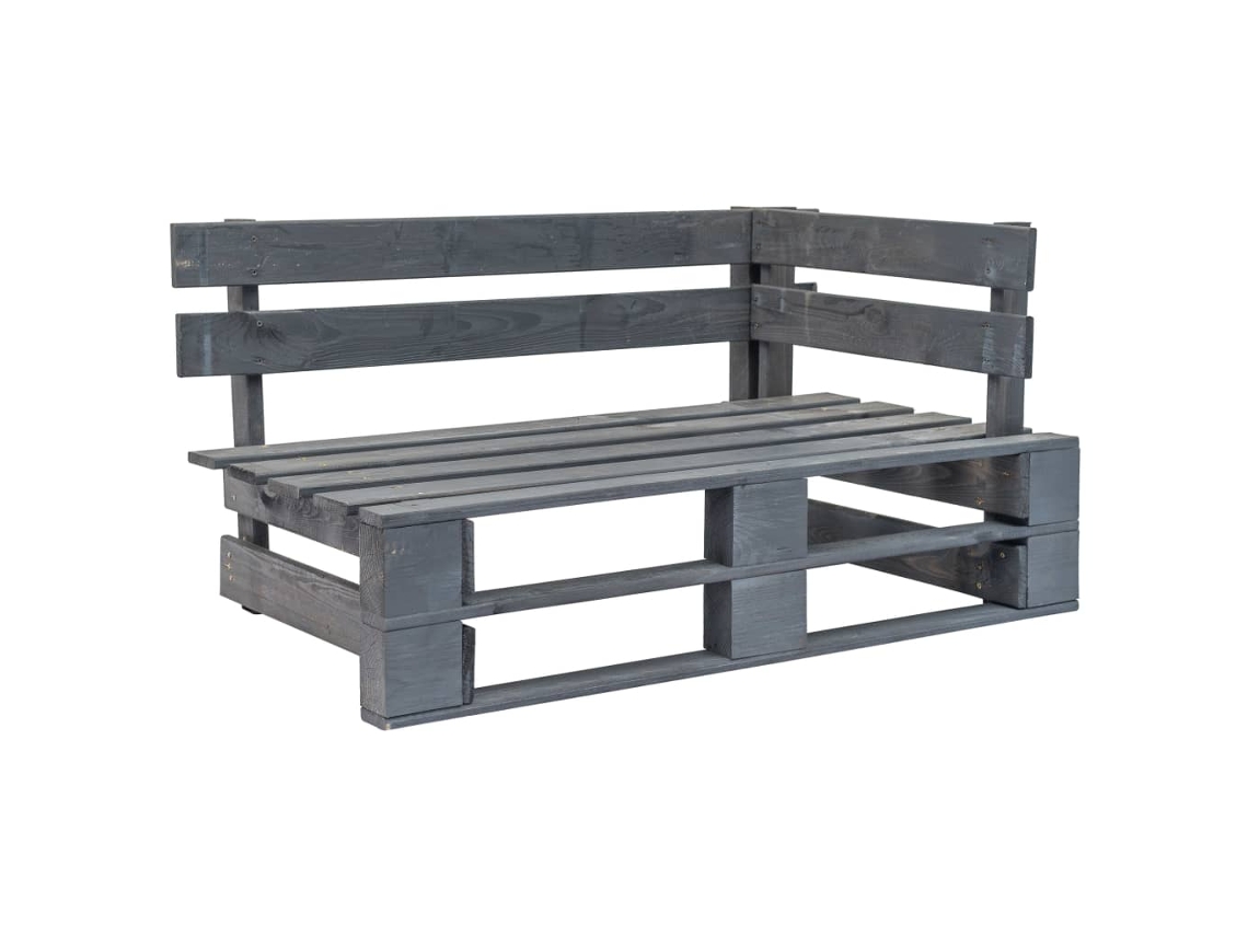 Maison Exclusive - Muebles De Palets 6 Pzas Y Cojines Madera Pino Impregnada Gris