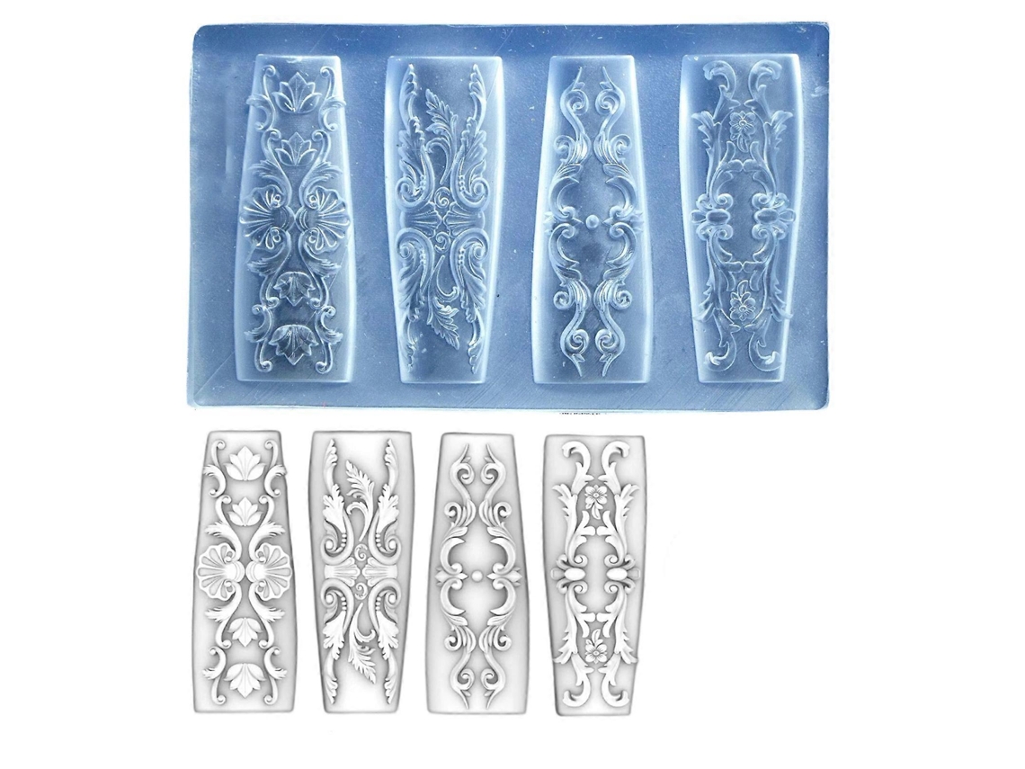 Molde multifuncional de silicona transparente para esculpir uñas y crear impresionantes diseños florales 3D en resina y decoración de uñas. Hengrongshen