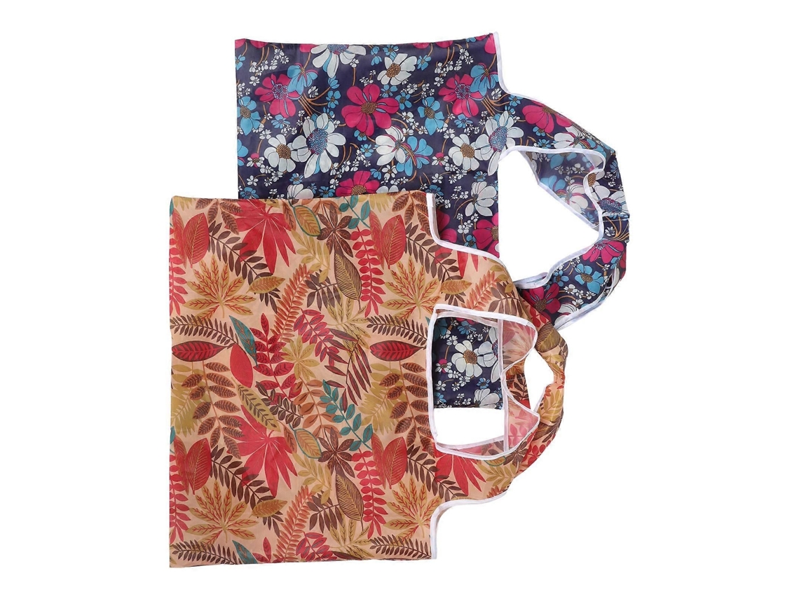 Juego de 4 bolsas de compra reutilizables, plegables, para viajes, bolso de mano GOKOCO