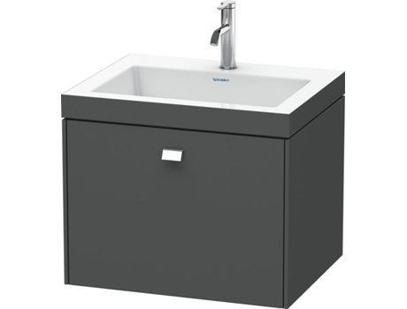 Lavamanos DURAVIT Brioso de 60,0x48,0 cm 1 cajón sin rebosadero con banco para grifos sin agujero para grifos
