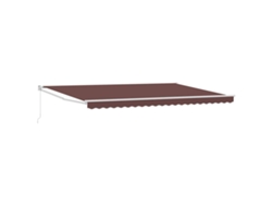 Maison Exclusive - Toldo Retráctil Manual Marrón 500x300 Cm