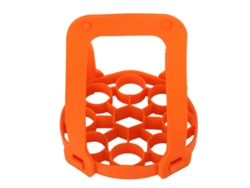 Rejilla De Silicona Para Cocer Huevos, Antiquemaduras, Con Asas, Para Olla A Presión, Color Naranja.