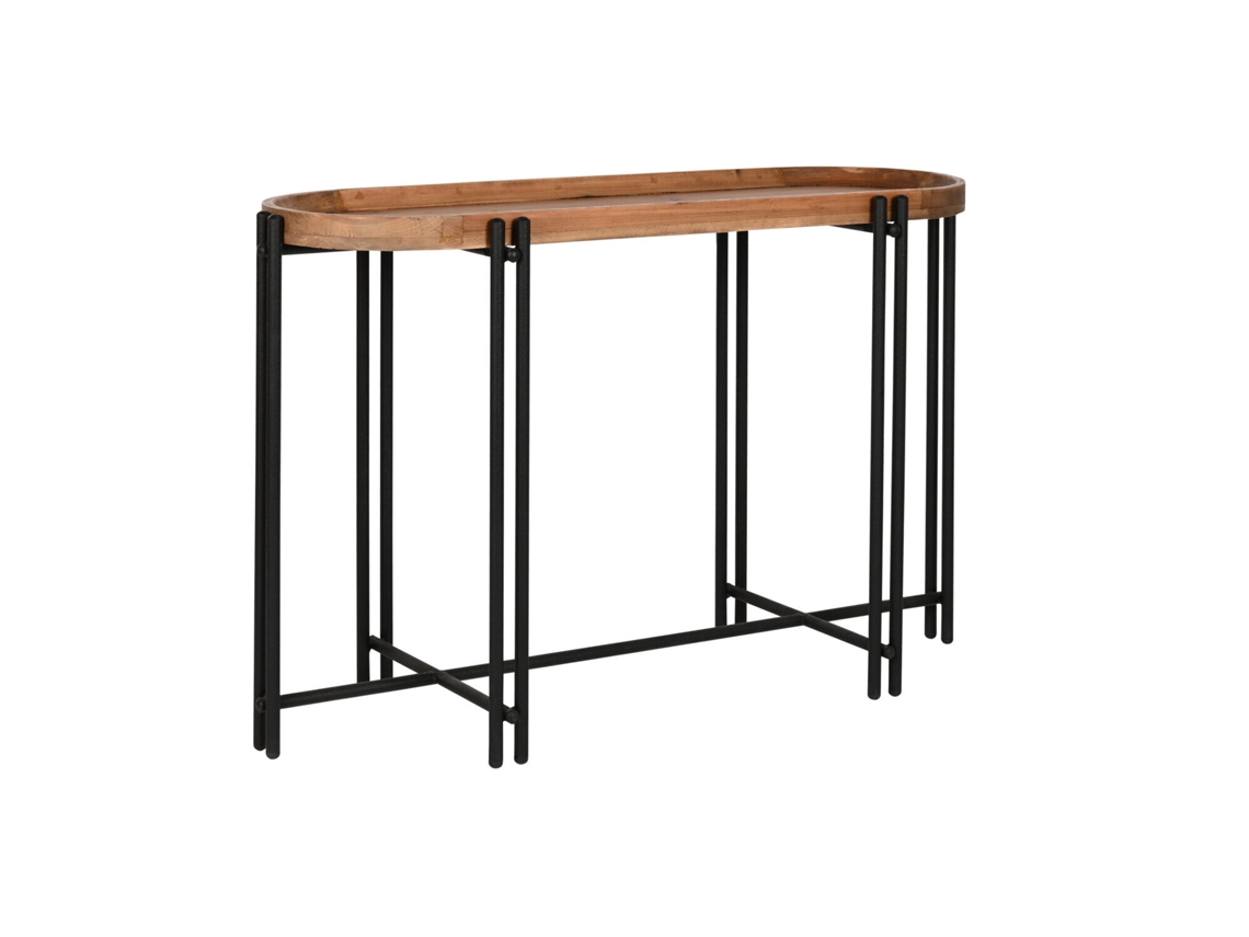 Consola Madera Metal Marron 115x40x75cm