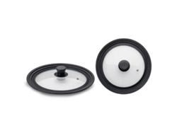 Borda de Silicone Tampa de Panela de Vidro 18-20-22 Cm Douradoibili