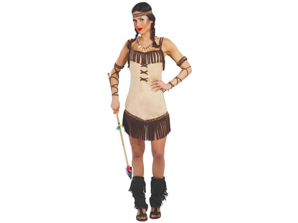 Disfraz de Mujer DISFRAZZES India Miwok (Talla: M)