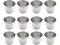 MEOIRUERY Elegantes tazas de disparo de acero inoxidable, superficie lisa inigualable para su experiencia de consumo