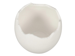 Bol Blanco Con Forma De Huevo Para Gastronomía Molecular, 2 Piezas, 8x8x7 Cm, 120 Ml, Para Fiestas Y Bodas.