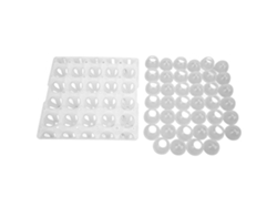 Juego de 20 huevos profesionales de plástico transparente, resistentes al calor, con soporte para huevos, ideales para granjas. Rosewell