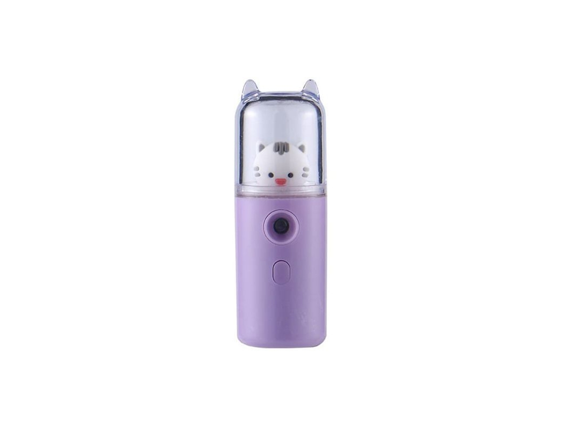 Linjou Spray Facial Recargable Portátil Hidratación De La Piel Morado 30ml