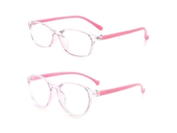 Gafas Cred Light Para Niños Con Monturas Cuadradas Y Redondas, Bloquean La Luz Azul, Protección Ocular Para Estudiantes.