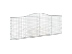 Cesta De Gaviones VIDAXL Plateado Hierro (400x30x140/160 cm)