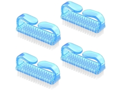 Cepillo De Uñas Con Mango Ergonómico, Kit De Limpieza Para Manos Y Pies, 4 Unidades Para Hombres Y Mujeres.