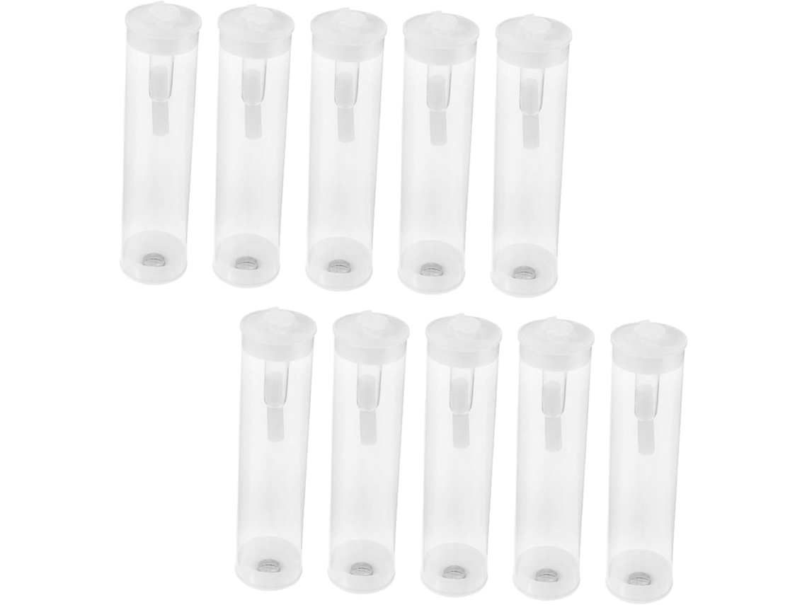 10 Juegos De Tubos Transparentes Para Jaulas De Insectos Con Diseño Transpirable
