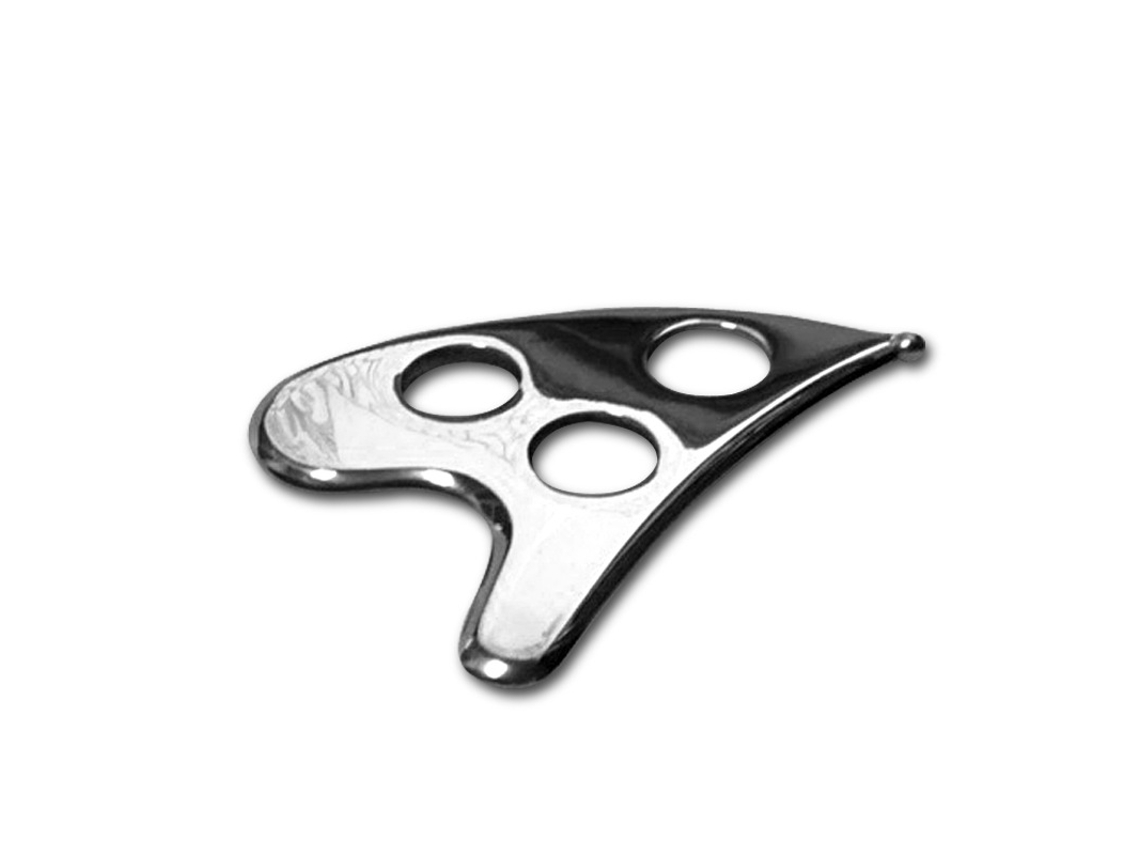 Un Juego De Dos Herramientas De Acero Inoxidable Para Masaje Y Relajación Muscular.