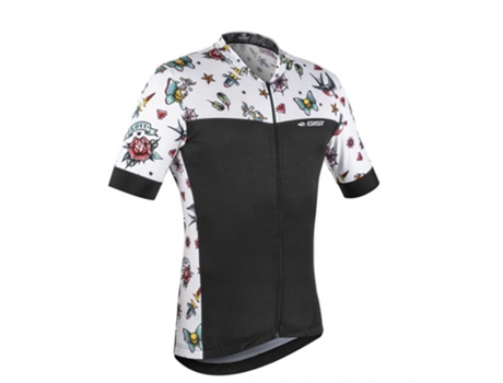 Jerseys GIST Camisa De Manga Curta Climber Tattoo Branco,Preto L Homem