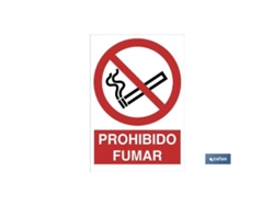 Señal poliestireno 148x105mm. prohibido fumar
