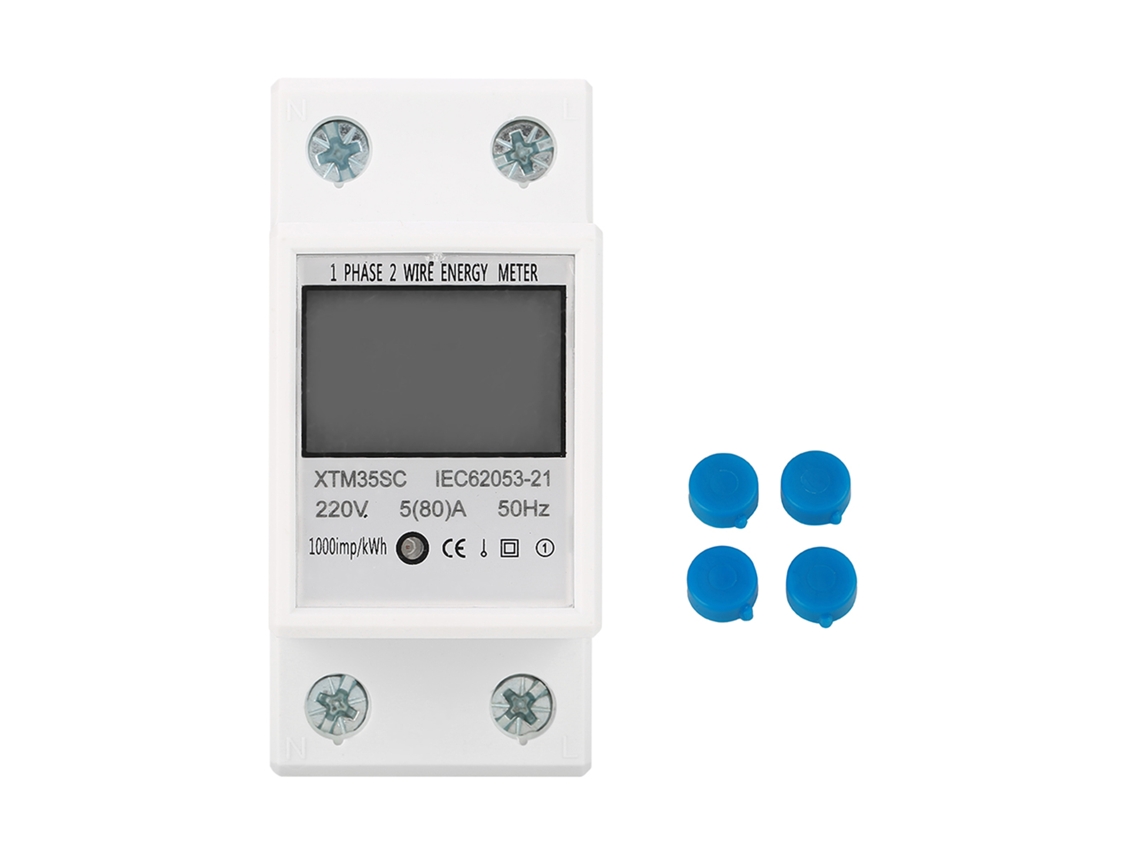 Medidor de energía digital monofásico de 2 hilos (2P)