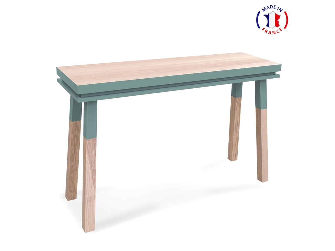 Consola Rectangular MON PETIT MEUBLE FRANÇAIS (Azul Frehel - Madera - 140 x 90 x 45 cm)
