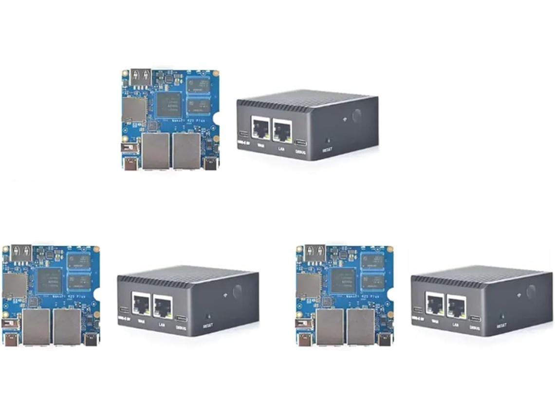3x Nanopi R2s Plus Rockchip Rk3328 Mini Router Puerto Gigabit Dual 1gb Ram 32 Emmc(b)