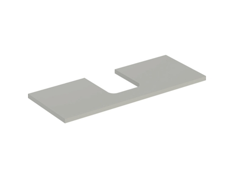 Placa de lavabo GEBERIT ONE recortable en el centro para lavabo de encimera en forma de cuenco 120x3x47cm 505.275.00.