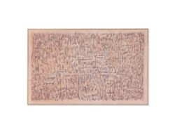 Cuadro Lino Ps Enmarcado Natural 160x4x100cm