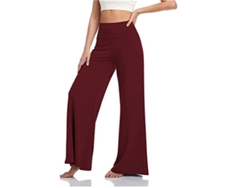 2026-pantalones De Yoga Elásticos Sueltos De Pierna Ancha Casual Para Mujer De Talla S-2xl