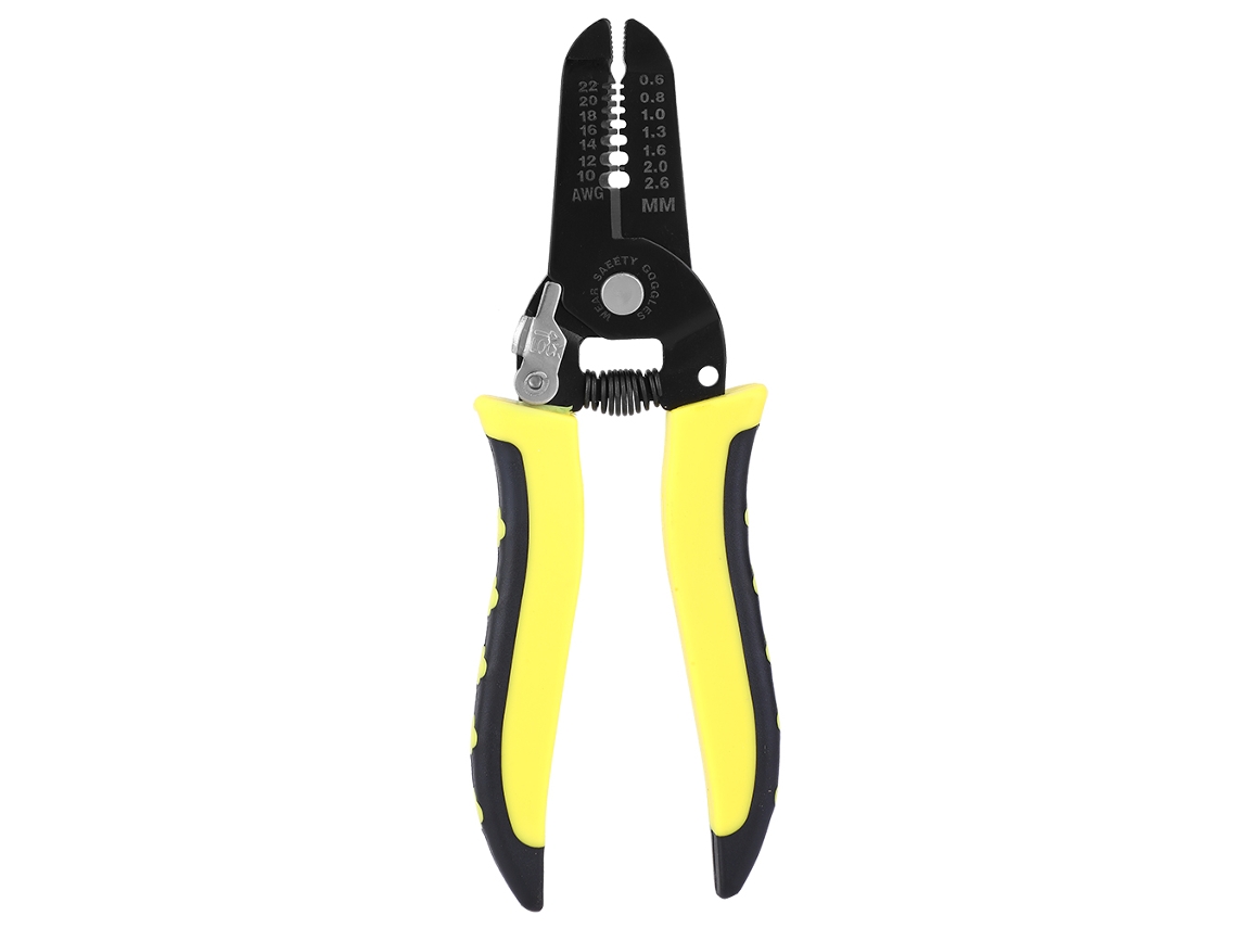Alicates de corte de cables 7 en 1 para electricistas con mango de PVC para cables de 10-22 AWG/0,6-2,6 mm