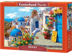 Puzzle CASTORLAND Spring in Santorini (2000 Piezas)