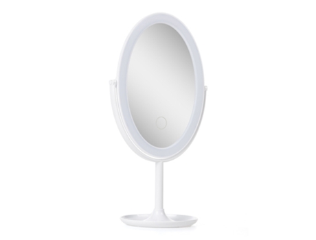 Espejo Iluminado Maquillaje LED 4200ºK 14,5Cm Recargable-Regulable Blanco 40.000H [SUN-ESLED-02-W] GREENICE