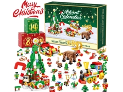 Calendario de Adviento navideño con bloques de construcción, juguetes y regalos sorpresa para niños M02 Gertiz