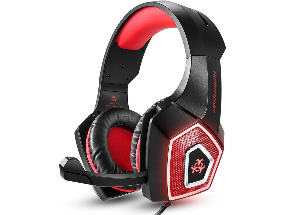 Auriculares Gaming con Cable OHPA AWN3 (On Ear - Micrófono - Rojo)