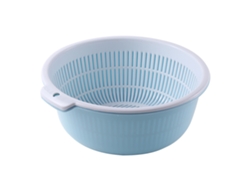 Cesta De Cocina Multifuncional De Dos Niveles Para Lavar Frutas, Verduras Y Arroz, Con Escurridor.