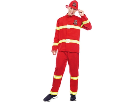 Disfraz de Hombre PARTILANDIA bombero rojo y amarillo (Tam.: S)