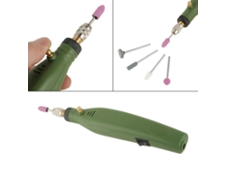 Kit de herramientas rotativas con mini taladro y amoladora eléctrica para esmerilar y pulir.