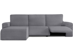 Funda de Chaise Longue Relax Izquierda EYSA Premium Jaz Tejido Multielástico (360 x 120 x 120 cm - Poliéster y Algodón - Gris)