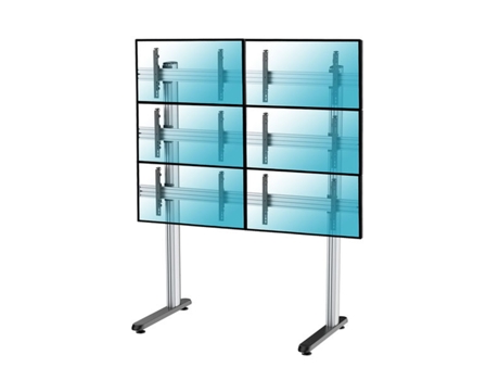 Soporte de suelo para 6 TV 45"-55"