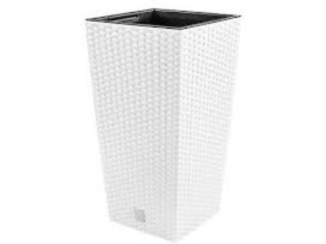 Macetero PROSPERPLAST Rato Square (Blanco - 17x17x32.4 cm)