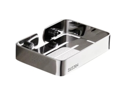 Jabonera De Pared - Con Bandeja De Drenaje - Acero Inoxidable - 13,5*9,5*2,5 Cm