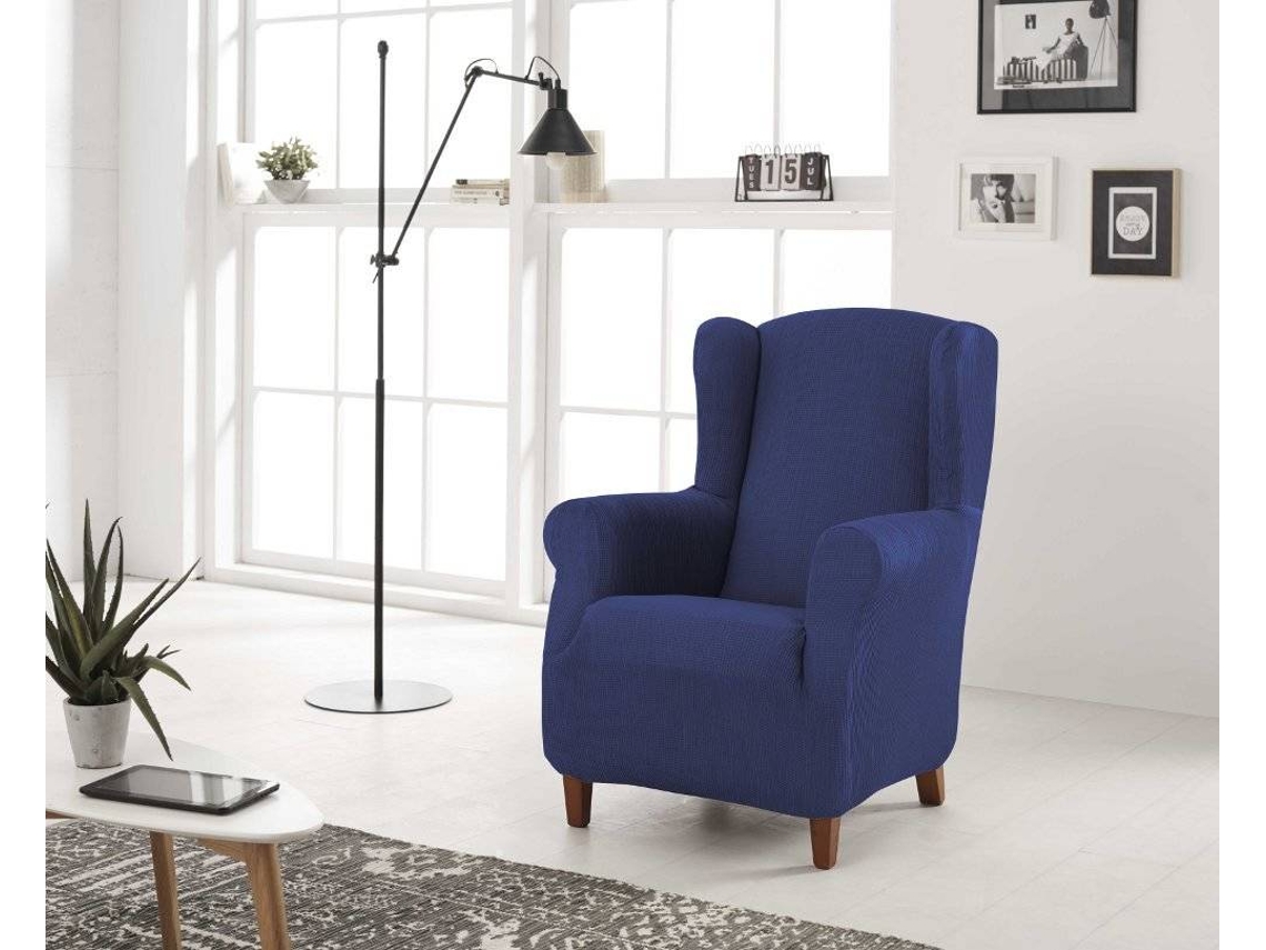 Funda Sillon ESTORALIS Berta Azul (Poliester y Algodón - 70-90 x 90-100 cm)